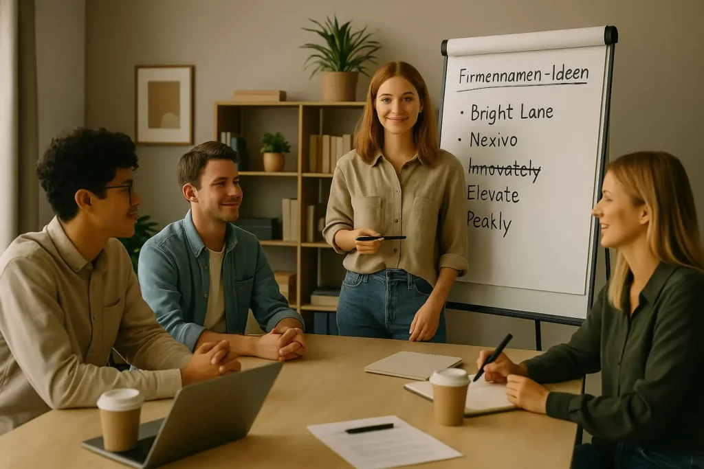 Junges Gründer-Team in Brainstorming-Sitzung